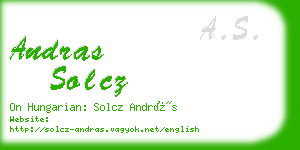 andras solcz business card